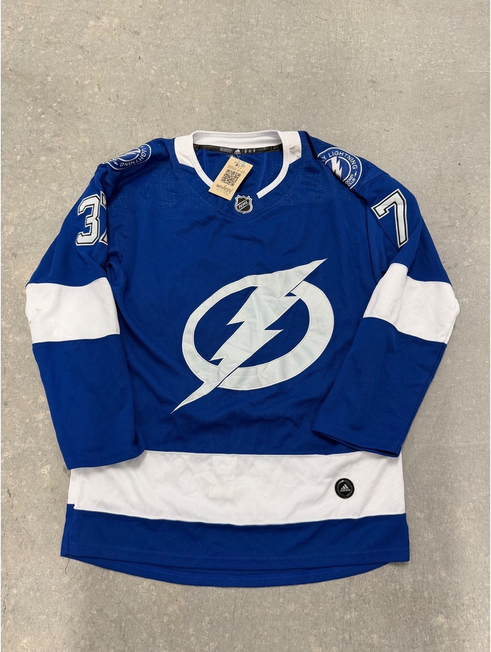 adidas Tampa Bay Lightning Yanni Gourde #37 Authentic Home Jersey
